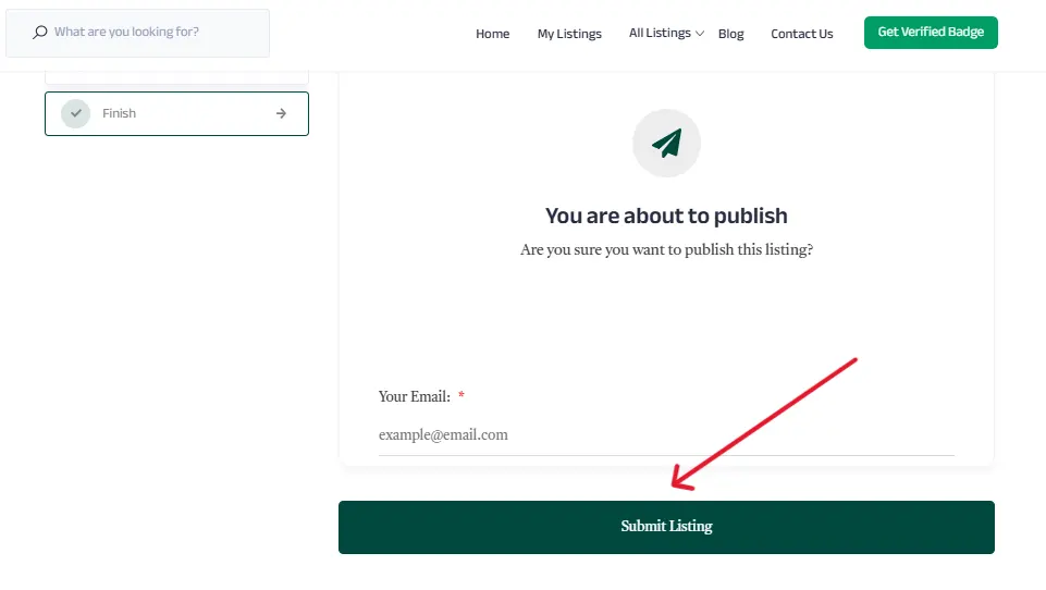 submit listing